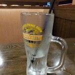 目利きの銀次 - ホッピー中　328円　こんな量です