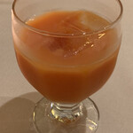ラ リベラ - ブラッドオレンジジュースにしました