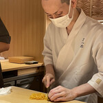 すが弥 - 板場の菅谷さん