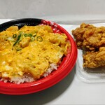 ヤマダイ - 料理写真:南部どりと元気くん玉子の親子丼400円 若鶏から揚げ311円