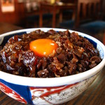 松尾食堂 - 肉丼　卵入り