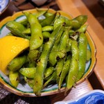 お料理 とみやま - 焼き枝豆