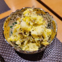 お料理 とみやま - あぶりがっこ入りポテトサラダ