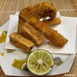 割烹 市川 - 松茸のフライ