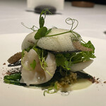 ラ・ヴァガボンド - 岩手県産石垣貝〜石垣貝　クスクス　コンテチーズの泡