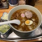 保谷 大勝軒 - ワンタンメン＋ネギ２つ　麺少なめ