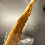 焼きたてパン マンハッタン - 明太パン この薄さ