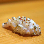 天寿し - 真鯛に錦胡麻