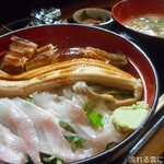 釣ヤ - 穴子3種丼定食