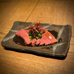 Domestic grass-fed Wagyu beef liver sashimi ~Low temperature cooking~