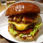 マグズカフェ - 4月限定スパムエッグチーズバーガー（アップ）