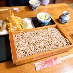 初代 伝五郎 - 天板蕎麦　¥1500