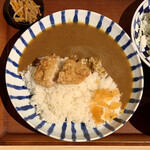 から揚げの天才 - 伊藤家のから揚げカレー定食 ¥730 の伊藤家のから揚げカレー