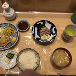 新宿割烹 中嶋 - 鰯　刺身定食＋鰯フライハーフ