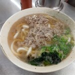 千成屋 - 参考資料、某崎が頼んだ肉うどん