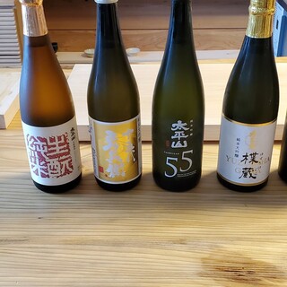 A wide variety of sake and wine available ◆Drinks that go well with Seafood dishes are also available.