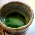 至福のひととき+甘味処 - 濃茶に更にお湯を足して普通の抹茶にしたもの