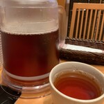 Shinjuku Saboten - テーブルに用意されているお茶