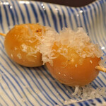 鳥田中 - ウズラの半熟卵・パルミジャーノチーズのせ