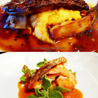 ビストロ・ミル・プランタン - 「フォアグラ ロッシーニ風」と「真鯛のポワレ ブイヤベース風」ッシーニ風」