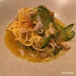 Fiorisuka - キメジと焼胡瓜のタリオリーニ
