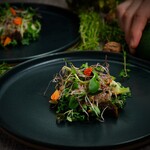 boB the garden Ginza - 戻り鰹とグリル柿のブーケサラダ