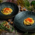 boB the garden Ginza - 生うにと自家製いくらスパゲッティー