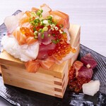 Overflowing Seafood Sushi