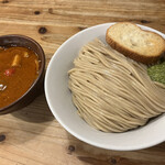 らーめん いつ樹 本店 - 海老トマトつけ麺、麺大盛り