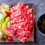 Hokkaido lamb shabu set 140g (assorted seasonal vegetables, secret soy sauce sauce)