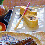 炭火焼うなぎ 東山物産 - うなぎ定食　２，７００円　う巻き