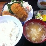 みや川 - コロッケ定食：480円