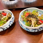 焼肉 安萬 - ランチのサラダ