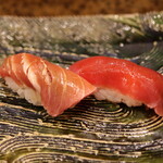 にぎり鮨 一五〇 - 天然本まぐろ 中トロ､赤身セット