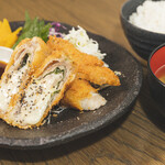 Pork shiso cheese cutlet set meal
