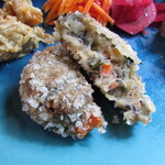 VEGAN CAFE 喜雨 - ひじきと大葉のコロッケ