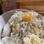 麺処 マゼル - まぜそば　醤油　並　ニンニク　ヤサイマシ　アブラマシ