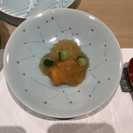 鮨処 有馬 - 利尻のウニとジュレぽいの