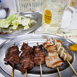 もつ焼き丸昌 - もつ焼き