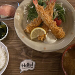 ち～家食堂 - エビフライ定食　880円