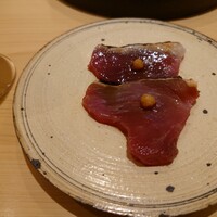 鮨 うがつ - カツヲのたたきのできあがり！