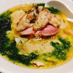 牡蠣の肝みそ塩そば