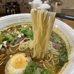 極 蘭州拉麺 - カレー牛肉拉麺