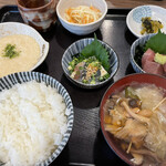 Gottsuri - 漬け鯖と漬けマグロのとろろ定食　900円