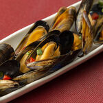 Steamed mussels in Sicilian wine