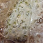 田尻屋総本家 - わさび漬；茎山葵の緑も目に彩です @2013/04/14