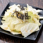 cabbage with salt sauce