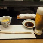 栄寿司 - 生ビール