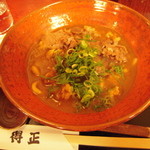 Tokumasa - 肉カレーうどん(680円)・・甘辛い牛肉結構入ってます！