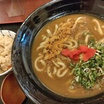 泰輔 - Bセット　858円　カレーうどんとかやくご飯。TKG変更可能です。